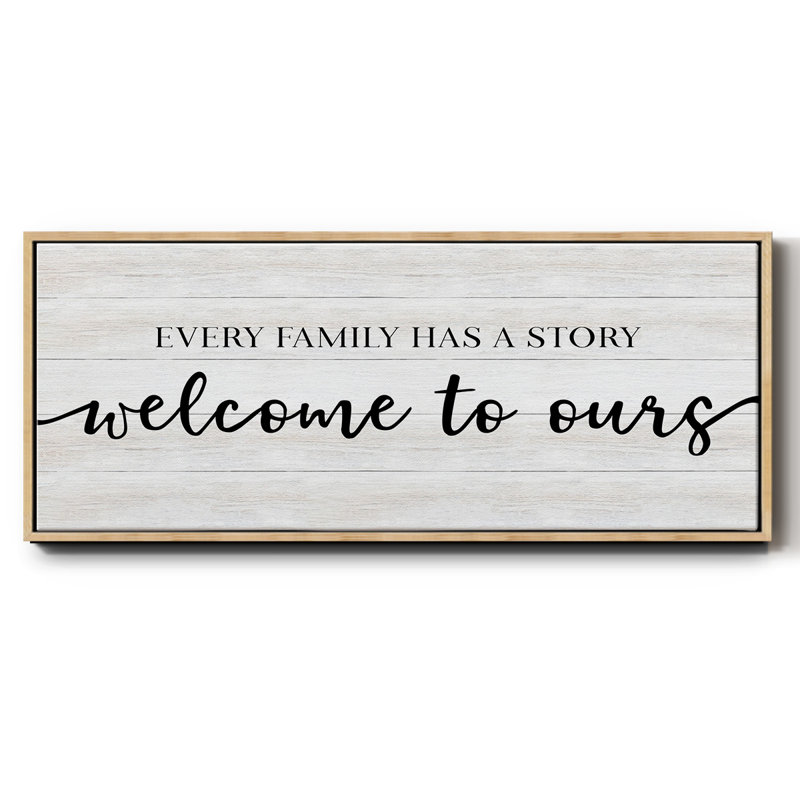 Family Story - toile encadrée, H 20 po x l 50 po