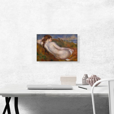 «Reclining Nude 1883» par Pierre-Auguste Renoir, reproduction d'art sur toile tendue