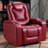 Dartee 35.04'' Luxury Faux Leather Home Theater Individual Seat Recliner With Cup Holders & Arm Storage & USB (Set Of 4)-104281604