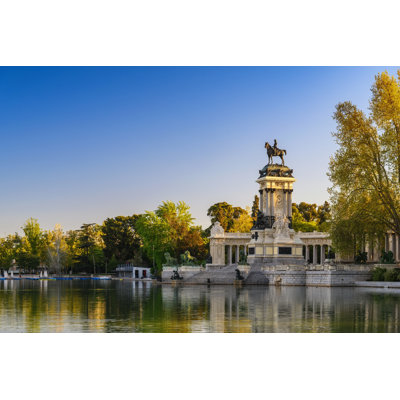El Retiro Park Spain by El Retiro Park Spain - Wrapped Canvas Print