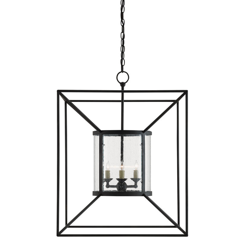 Lustre rectangulaire / carré à 4 lumières Ennis