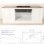 Lavabo de cuisine 33 po - encastré en acier inoxydable avec intérieur et insonorisation 33 po x 19 po x 9 po Conception facile d'entretien