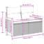 118cm Wide Patio Sofa with Cushions