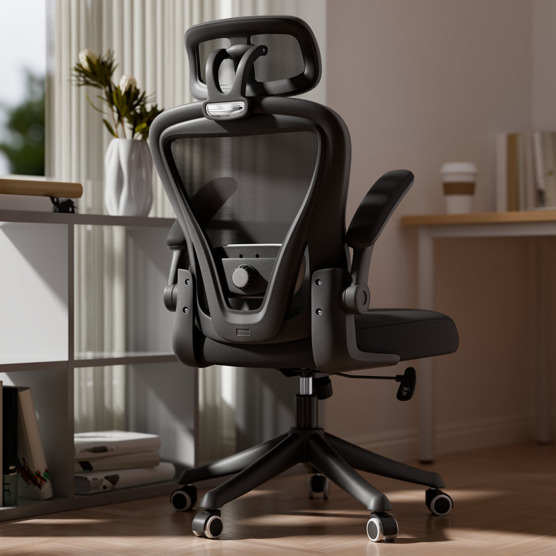 Gelbert Ergonomic Mesh Office Chair Task Chair with Headrest, Home Office Desk Chair, Black