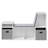 Sydonie 43.3" Reading Nook Bench, Bookcase with Seat Cushion, 6-Cubby Book Shelf Storage Organizer