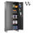 72" H x 31.5" W x 16.5" D Metal Storage Cabinet with Lockable Doors and Shelves-81690115