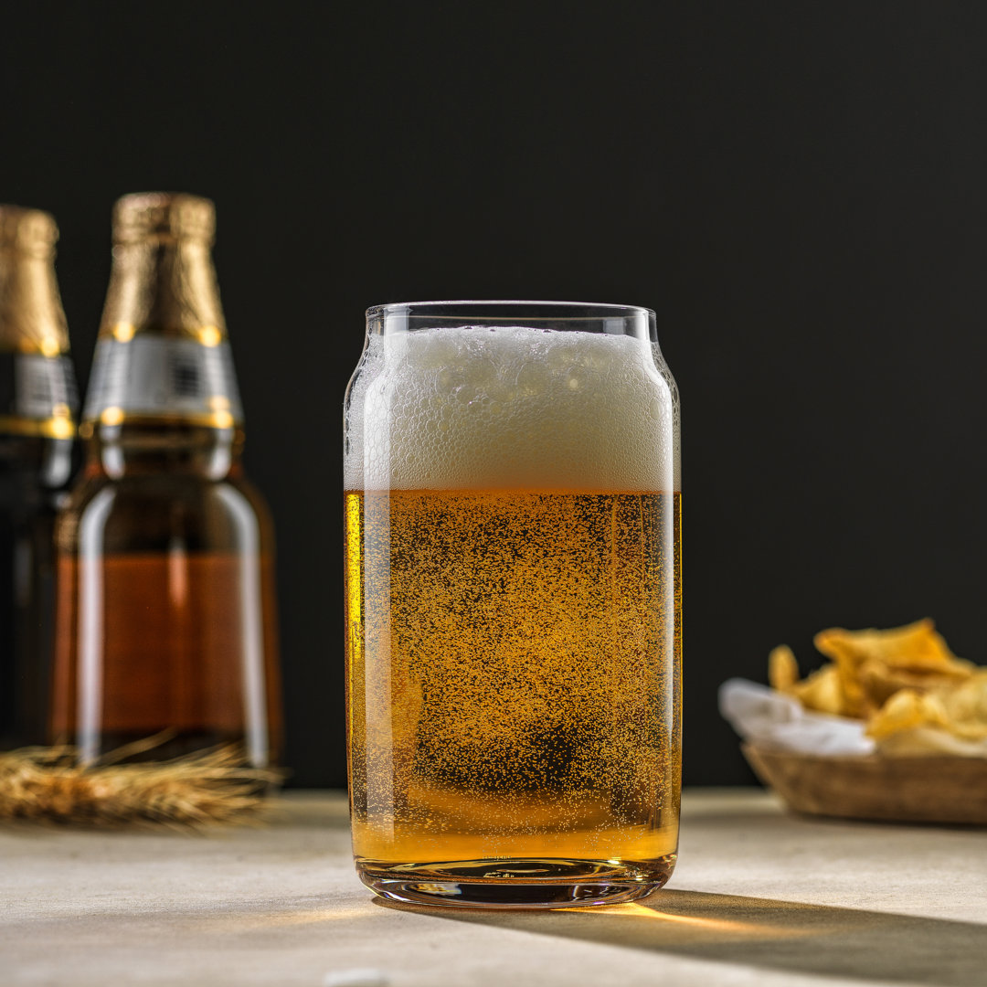 JoyJolt Can Tumbler Drinking Glass Cups, 17oz (Set of 6) JoyJolt