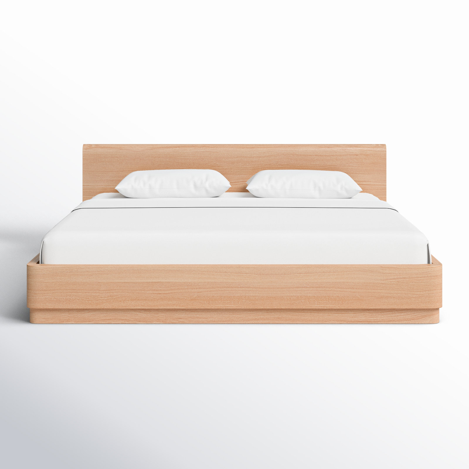 Mille Platform Bed, King, Oak