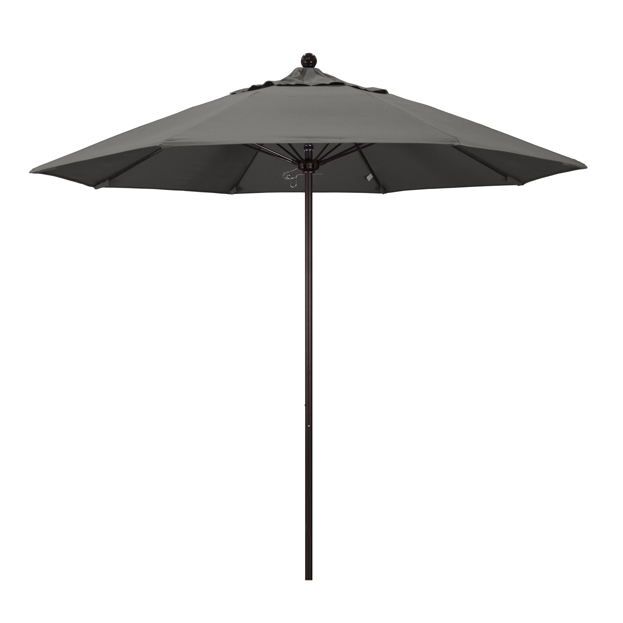 Hibo 108'' Sunbrella® Outdoor Umbrella, Canvas Charcoal Sunbrella® Canvas