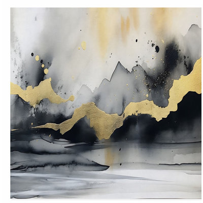 «Landscape and Nature Mystic Mountain», reproduction d'art moderne sans cadre