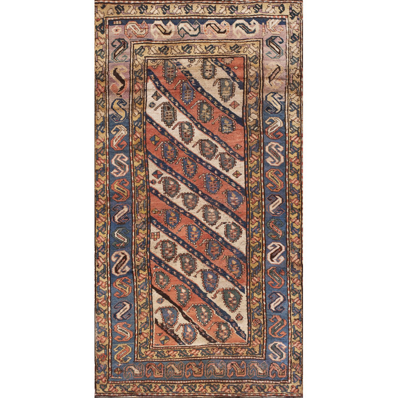 Tapis rustique à motif cachemire rustique
