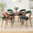 Upholstered Dining Chair With Wooden Frame-1252833043-1244952187