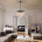 Yader 8 - Light Dimmable Tiered Bubble Chandelier with Textured Globe Glass-1681707733
