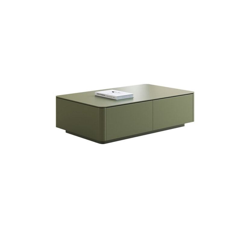Table basse robuste en bois vert, H 76 cm x l 51 cm