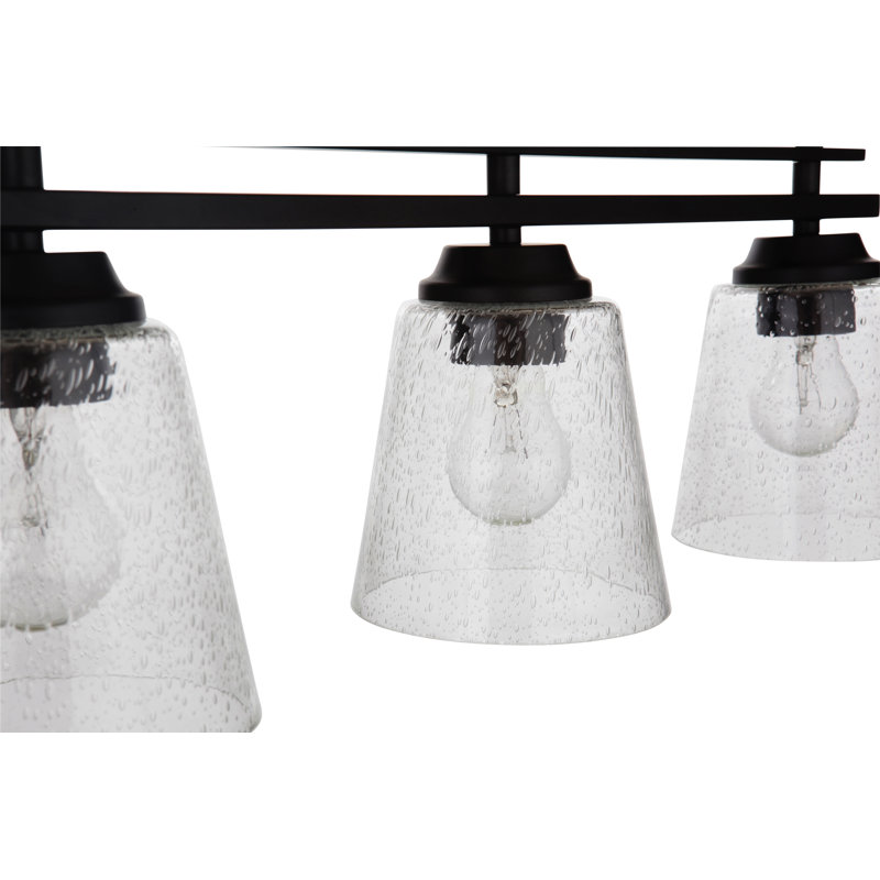 Éclairage de meuble-lavabo à intensité réglable 5 lumières Wooten, Dos plat