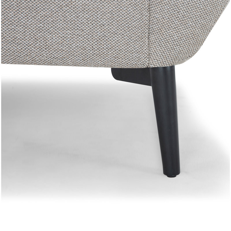 Fauteuil Tyndall, Tissu performance natté champignon