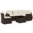 Vidaxl Garden Sofa Set Brown