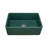 Ruvati 33 x 20 inch Fireclay Reversible Farmhouse Apron-Front Kitchen Sink  - Emerald Green