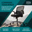 Chaise de bureau ergonomique avec dossier réglable et repose-pieds-133245860-133245862