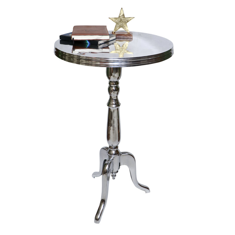 Table d'appoint Myrtie, Chrome