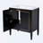Bathroom vanity with ceramic basin, built-in hidden drawer