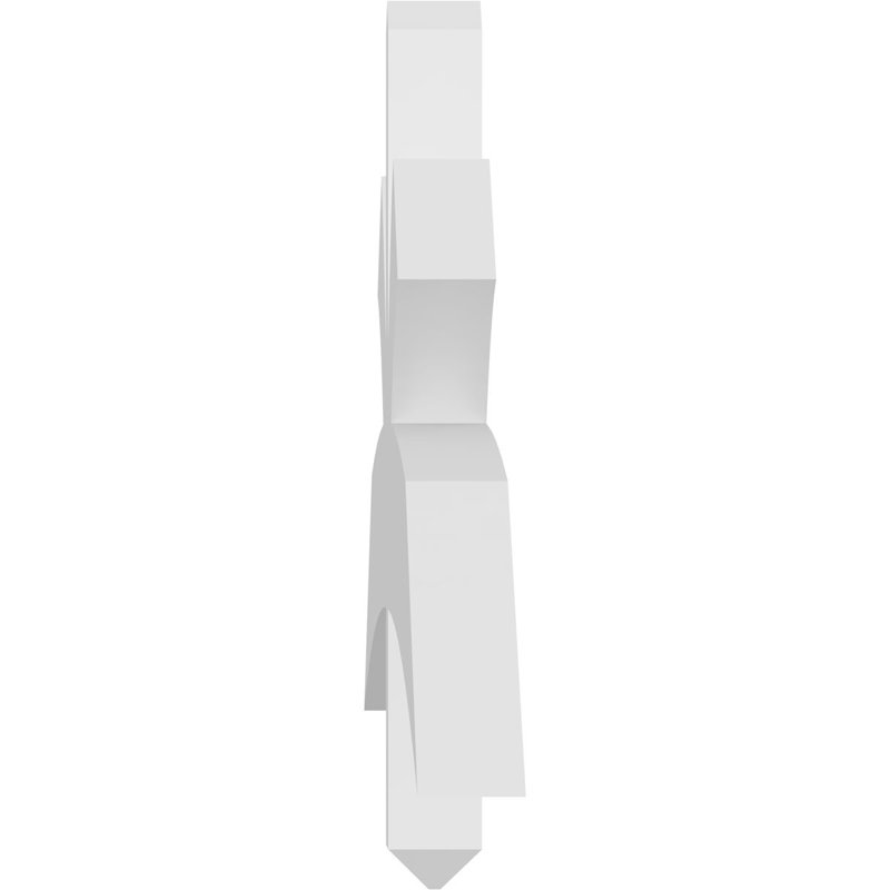 Support pour pignon Davenport, H 24 po x l 72 po (pas: 8/12), P 4 po x F 4 po, PVC