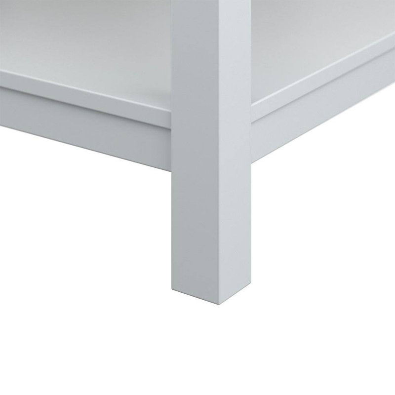 Keisha 31'' Single Bathroom Vanity with Carrara Marble Top, White