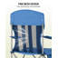 Two-Piece Foldable Camping Chair Set: Comfortable, Sturdy and Stable Outdoor Chairs with Armrests and Cup Holders. Maximum Weight Capacity: 150kg. Comes with a Carry Bag. Ideal for Camping, Balconies, the Beach, Gardens and Fishing-1586449915