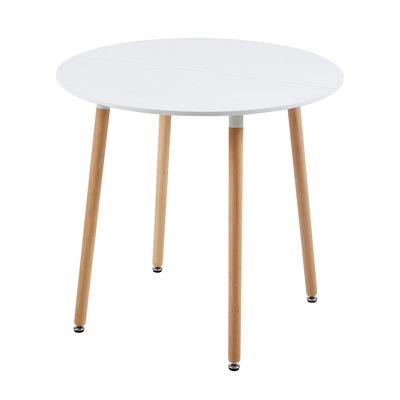 Bowdoin Round Solid Wood Dining Table
