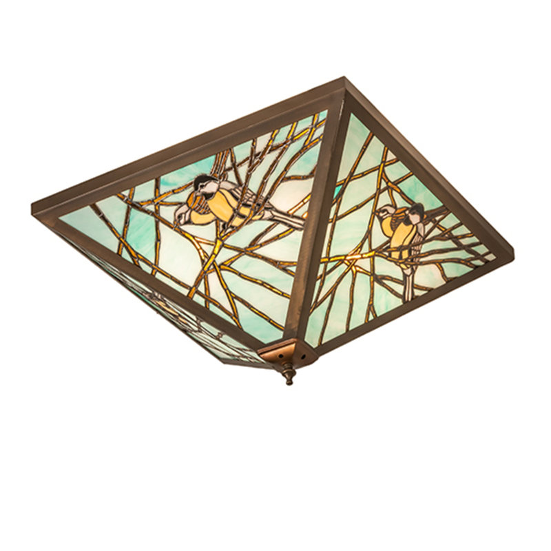 Charelle Glass Semi Flush Mount