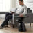 20" Stone-Inspired Fiberglass Oval End Table & Side Table, Solid Construction No Assembly Accent Table For Living Rooms & Bedrooms-1257778860