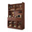 Buffet en noyer massif et bois manufacturé-1974823062