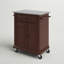 Chariot de cuisine portable avec plateau en granite Hedon-86251045