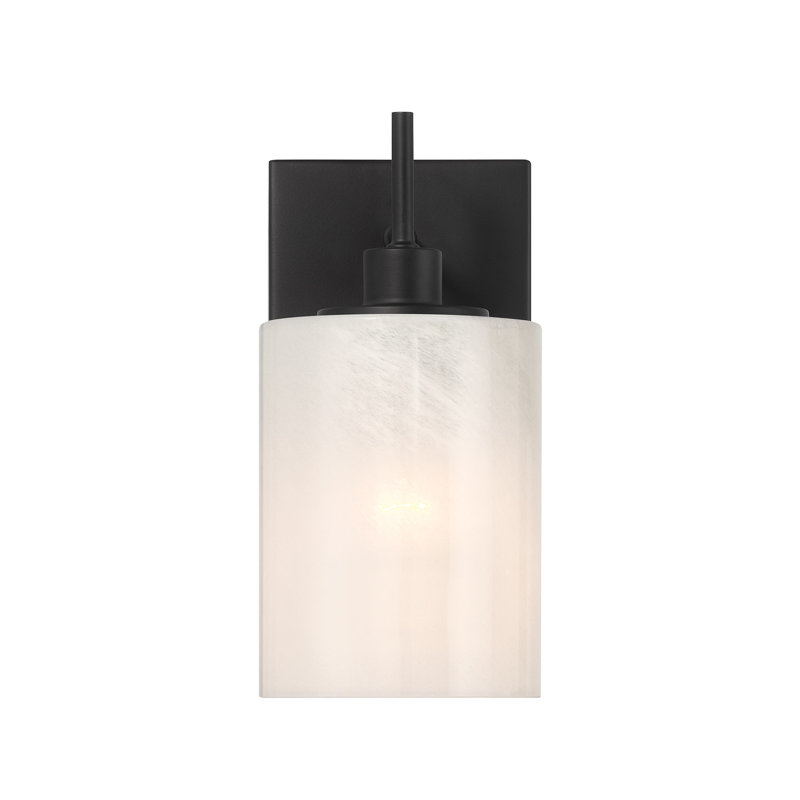 Volkward 1-Light Wall Sconce in Matte Black, Matte Black