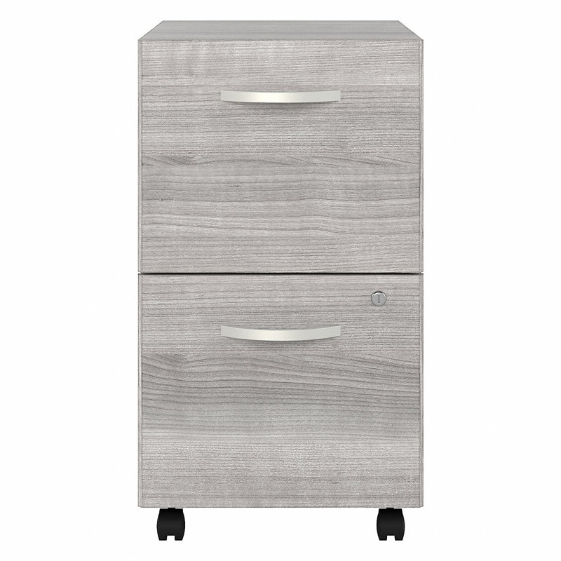 Kaneki 16'' Wide 2 -Drawer Mobile File Cabinet, Platinum Gray