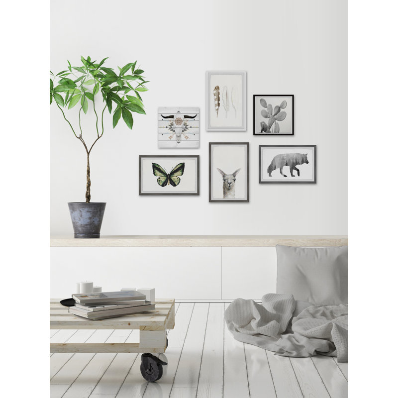 Liliany Butterflies et Boho Hexaptych