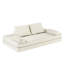 Canapé-lit multifonctionnel convertible avec 2 dossiers amovibles et 2 coussins, canapé en tissu de chenille moelleux, méridienne et manette de jeu-2021679821