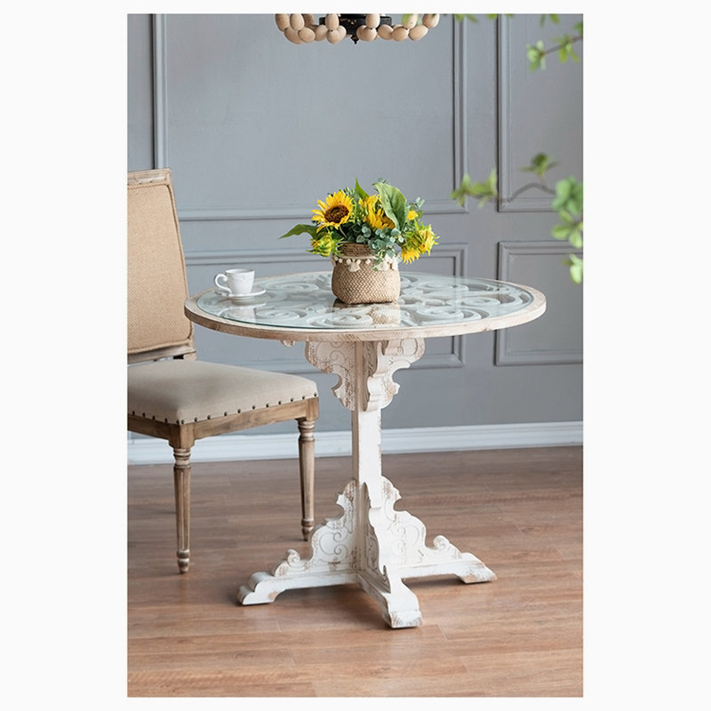 Table de bout Bickley, H 28,3 po x l 23,8 po x P 23,8 po