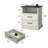 Farmhouse Nightstand With 2 Drawers, Wooden Bedside End Table Small Dresser For Bedroom, Living Room-111969108