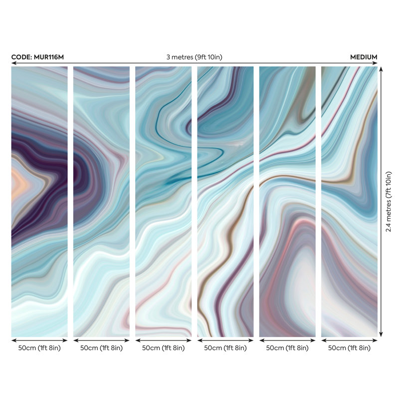 Spiceland Matte Wall Mural, 240cm L x 300cm W