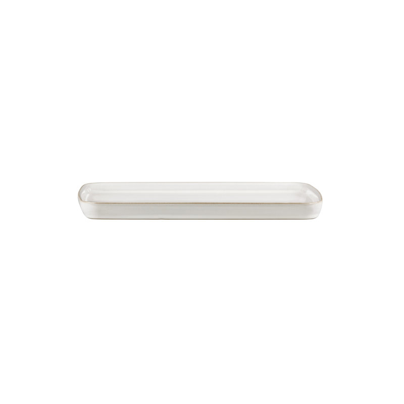 Denby Natural Canvas Rectangular Platter, 2" H x 5.75" W x 10.25" D