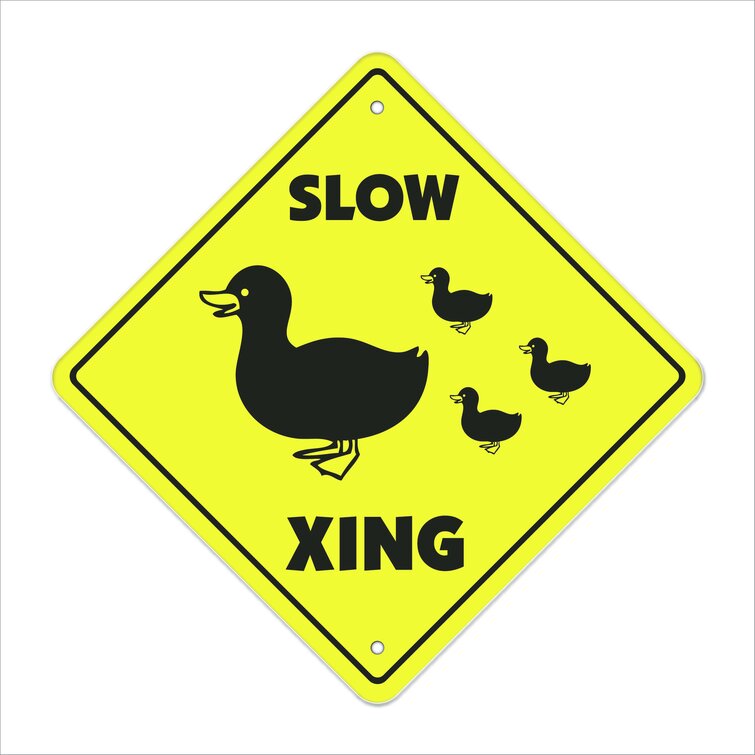 duck crossing sign clip art