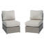 Chaise de patio avec coussins entièrement assemblée