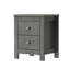 Ensemble de 2 tables de chevet en bois de style campagnard avec armoire de rangement pour la chambre à coucher-1855807101