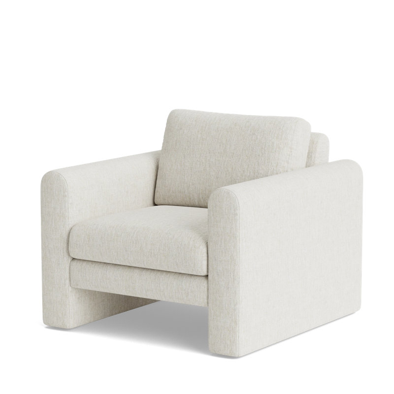 Knox Accent Chair, Performance Weave - Snow