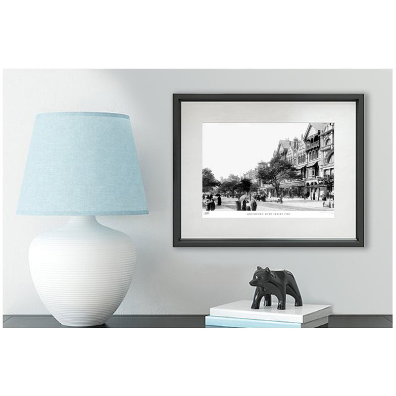 Southport, Lord Street 1900 by Francis Frith - Single Picture Frame Print, 60cm H x 80cm W x 2.3cm D