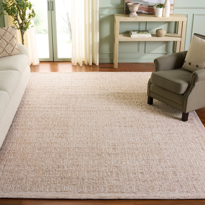 Hudhaifa 105 Area Rug In Light Brown / Ivory, Rectangle 8' x 10'