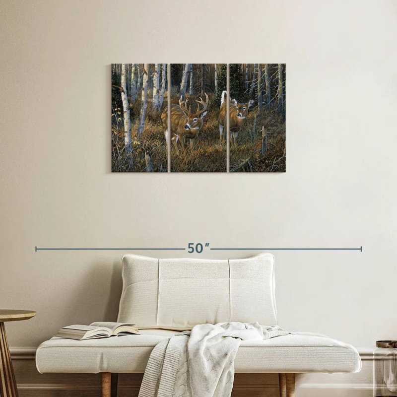 Brampt November Instinct - Deer, 20" H x 33" W