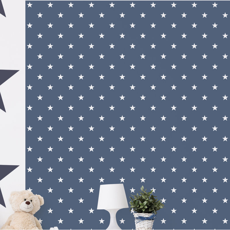 Galaxy 10m x 53cm Matte Wallpaper Roll, Mid Blue