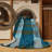 Machine Washable Checkered Blue Area Rug-1034746529